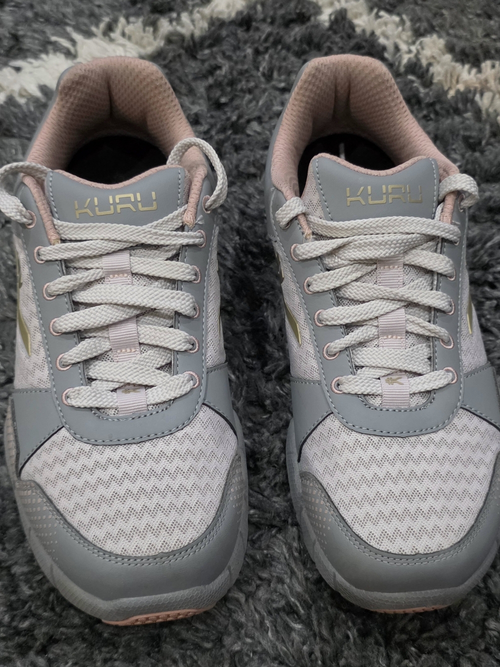 KURU  Grey & Pink Athletic Sneakers Size 10W